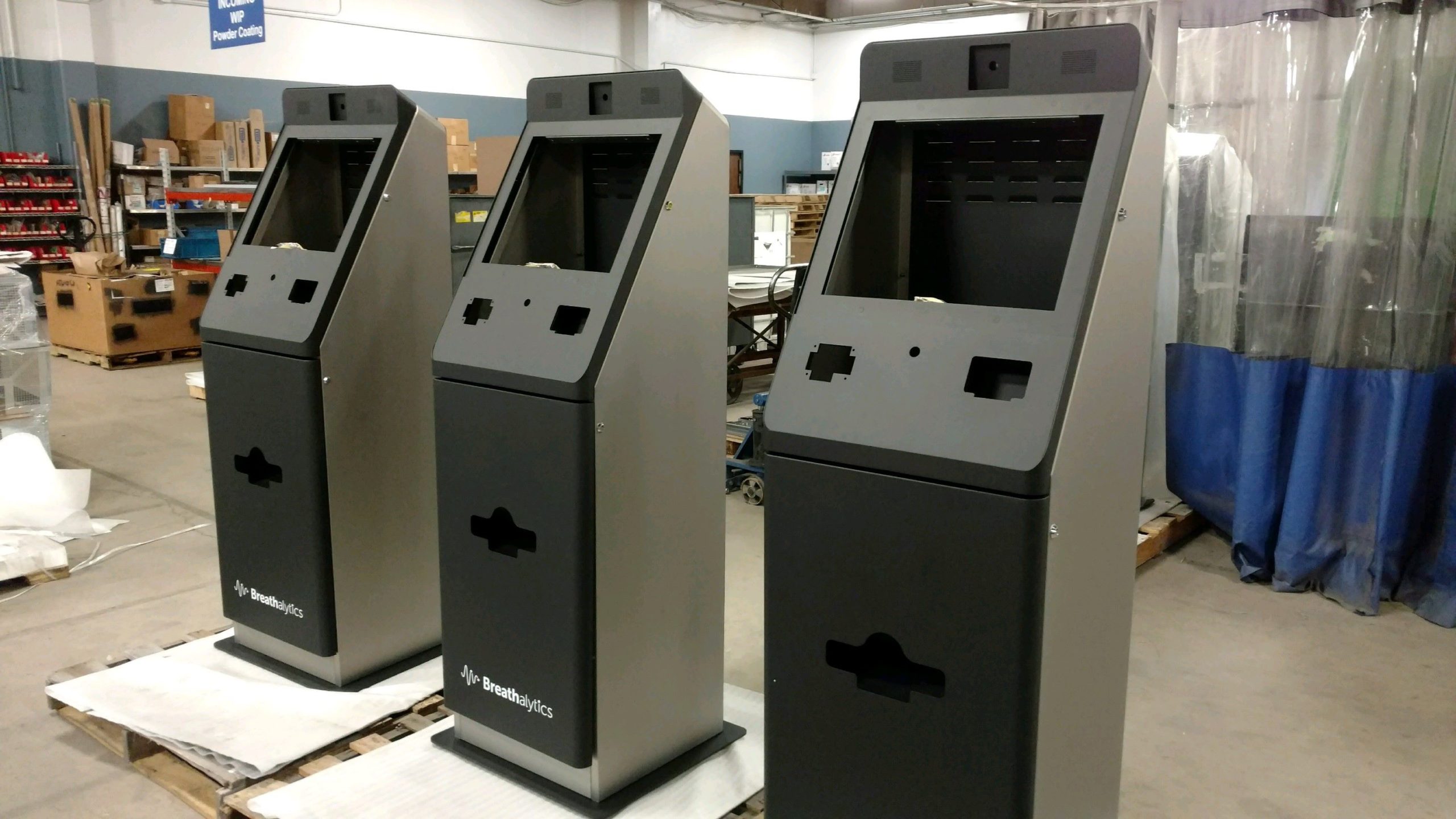 Completed kiosks