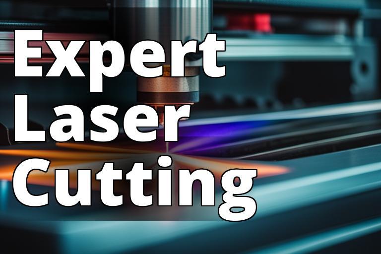 An image showcasing a precision laser cutting machine cutting through a sheet of metal.
