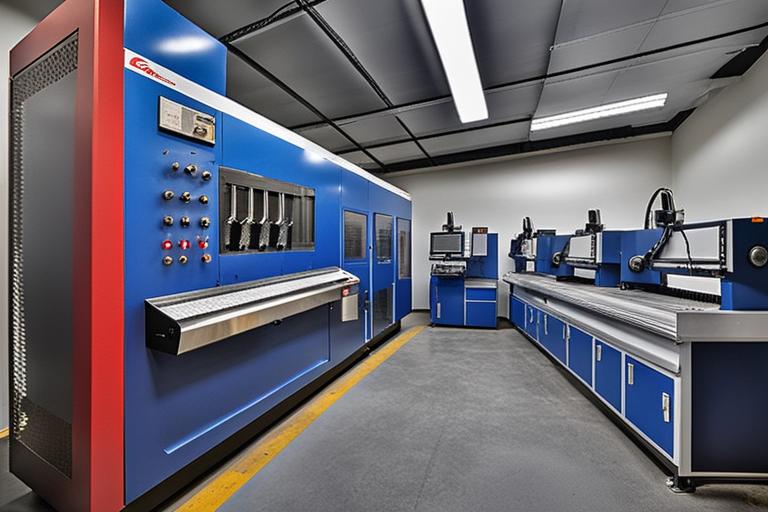 The featured image should contain a high-quality photograph of precision metal fabrication equipment