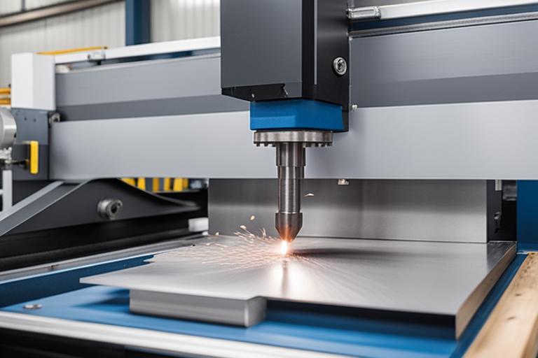 The featured image should showcase a precision sheet metal punching operation in progress