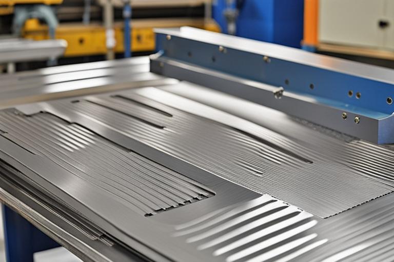 The featured image could be a high-quality photograph or illustration of a precision sheet metal fab