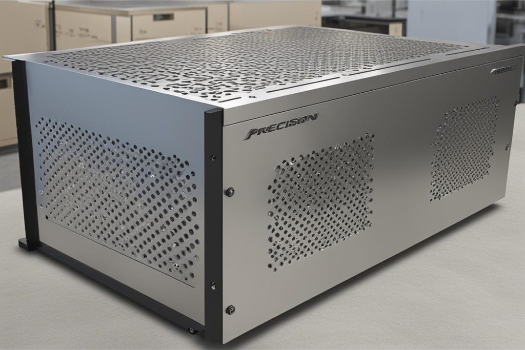 The featured image should showcase a modern electronic enclosure made through precision sheet metal