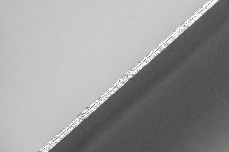 Figure 1  Laser cut edge close-up